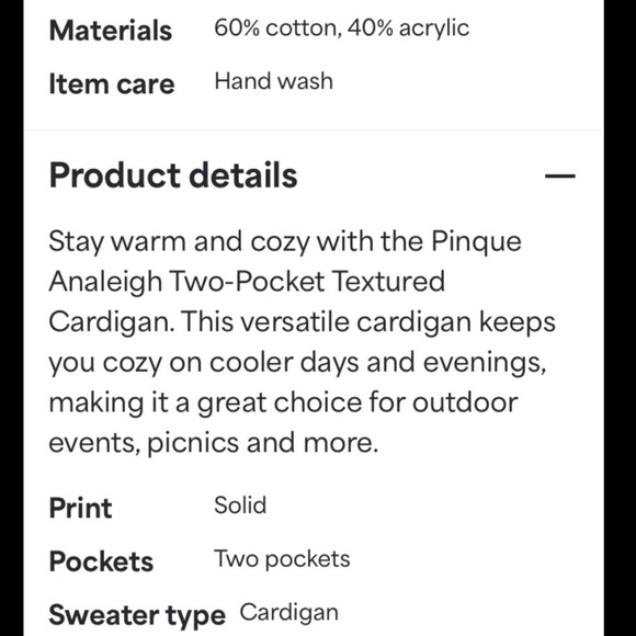 Pinque Annaleigh Long Textured Cardigan Sweater - Picture 4 of 10